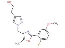 2-(1-{[2-(2-fluoro-5-methoxyphenyl)-5-methyl-1,3-oxazol-4-yl]methyl}-1H-pyrazol-4-yl)ethanol