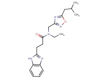 3-(1H-benzimidazol-2-yl)-N-ethyl-N-[(5-isobutyl-1,2,4-oxadiazol-3-yl)methyl]propanamide