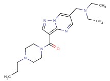 N-ethyl-N-({3-[(4-propylpiperazin-1-yl)carbonyl]pyrazolo[1,5-a]pyrimidin-6-yl}methyl)ethanamine
