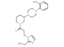 1-{1-[3-(2-ethyl-1H-imidazol-1-yl)propanoyl]-3-piperidinyl}-4-(2-methylphenyl)piperazine