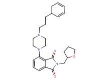 4-[4-(3-phenylpropyl)-1-piperazinyl]-2-(tetrahydro-2-furanylmethyl)-1H-isoindole-1,3(2H)-dione