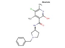 N-[(3S)-1-benzyl-3-pyrrolidinyl]-5-chloro-2-hydroxy-4,6-dimethylnicotinamide