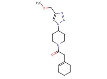 1-(1-cyclohexen-1-ylacetyl)-4-[4-(methoxymethyl)-1H-1,2,3-triazol-1-yl]piperidine