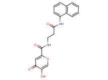 5-hydroxy-N-[3-(1-naphthylamino)-3-oxopropyl]-4-oxo-4H-pyran-2-carboxamide