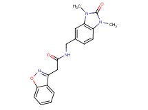 2-(1,2-benzisoxazol-3-yl)-N-[(1,3-dimethyl-2-oxo-2,3-dihydro-1H-benzimidazol-5-yl)methyl]acetamide