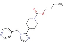 butyl 4-[1-(4-pyridinylmethyl)-1H-imidazol-2-yl]-1-piperidinecarboxylate