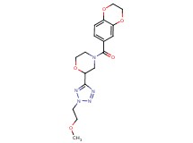 4-(2,3-dihydro-1,4-benzodioxin-6-ylcarbonyl)-2-[2-(2-methoxyethyl)-2H-tetrazol-5-yl]morpholine