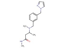 N-methyl-3-{methyl[3-(1H-pyrazol-1-ylmethyl)benzyl]amino}butanamide