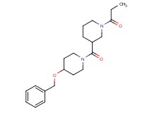 3-{[4-(benzyloxy)-1-piperidinyl]carbonyl}-1-propionylpiperidine