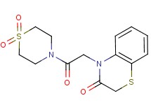 4-[2-(1,1-dioxidothiomorpholin-4-yl)-2-oxoethyl]-2H-1,4-benzothiazin-3(4H)-one