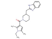 2-({1-[(1-ethyl-2,5-dimethyl-1H-pyrrol-3-yl)carbonyl]-3-piperidinyl}methyl)-1H-benzimidazole