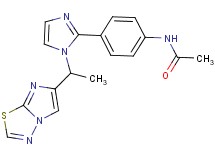 N-{4-[1-(1-imidazo[2,1-b][1,3,4]thiadiazol-6-ylethyl)-1H-imidazol-2-yl]phenyl}acetamide