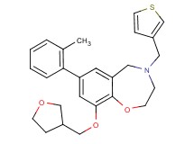 7-(2-methylphenyl)-9-(tetrahydro-3-furanylmethoxy)-4-(3-thienylmethyl)-2,3,4,5-tetrahydro-1,4-benzoxazepine