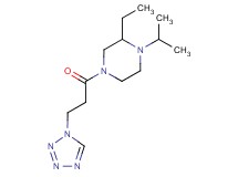 2-ethyl-1-isopropyl-4-[3-(1H-tetrazol-1-yl)propanoyl]piperazine