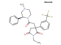 1-ethyl-3-{2-[(2S)-4-methyl-2-phenyl-1-piperazinyl]-2-oxoethyl}-3-[3-(trifluoromethyl)phenyl]-2,5-pyrrolidinedione