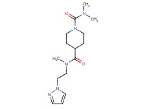 N~1~,N~1~,N~4~-trimethyl-N~4~-[2-(1H-pyrazol-1-yl)ethyl]piperidine-1,4-dicarboxamide