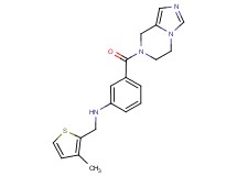 3-(5,6-dihydroimidazo[1,5-a]pyrazin-7(8H)-ylcarbonyl)-N-[(3-methyl-2-thienyl)methyl]aniline