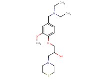 1-{4-[(diethylamino)methyl]-2-methoxyphenoxy}-3-thiomorpholin-4-ylpropan-2-ol