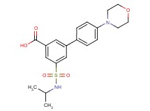 5-[(isopropylamino)sulfonyl]-4'-morpholin-4-ylbiphenyl-3-carboxylic acid