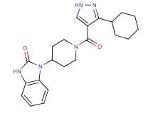 1-{1-[(3-cyclohexyl-1H-pyrazol-4-yl)carbonyl]-4-piperidinyl}-1,3-dihydro-2H-benzimidazol-2-one