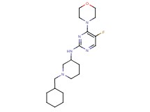 N-[1-(cyclohexylmethyl)-3-piperidinyl]-5-fluoro-4-(4-morpholinyl)-2-pyrimidinamine