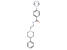 N-[2-(4-phenylpiperidin-1-yl)ethyl]-4-(4H-1,2,4-triazol-4-yl)benzamide