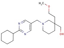 [1-[(2-cyclohexyl-5-pyrimidinyl)methyl]-3-(2-methoxyethyl)-3-piperidinyl]methanol