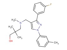 3-[{[3-(3-fluorophenyl)-1-(3-methylphenyl)-1H-pyrazol-4-yl]methyl}(methyl)amino]-2,2-dimethyl-1-propanol