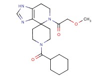 1'-(cyclohexylcarbonyl)-5-(methoxyacetyl)-1,5,6,7-tetrahydrospiro[imidazo[4,5-c]pyridine-4,4'-piperidine]