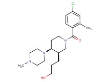 3-[(3R*,4S*)-1-(4-chloro-2-methylbenzoyl)-4-(4-methylpiperazin-1-yl)piperidin-3-yl]propan-1-ol