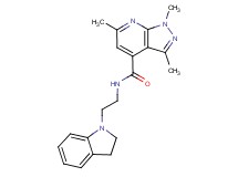 N-[2-(2,3-dihydro-1H-indol-1-yl)ethyl]-1,3,6-trimethyl-1H-pyrazolo[3,4-b]pyridine-4-carboxamide
