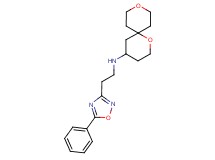 1,9-dioxaspiro[5.5]undec-4-yl[2-(5-phenyl-1,2,4-oxadiazol-3-yl)ethyl]amine