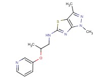 1,3-dimethyl-N-[2-(pyridin-3-yloxy)propyl]-1H-pyrazolo[3,4-d][1,3]thiazol-5-amine