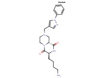 (3S,9aR)-3-(4-aminobutyl)-8-[(1-phenyl-1H-pyrazol-4-yl)methyl]tetrahydro-2H-pyrazino[1,2-a]pyrazine-1,4(3H,6H)-dione
