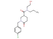 1-(4-chlorobenzyl)-N-(2-hydroxyethyl)-6-oxo-N-propyl-3-piperidinecarboxamide