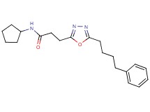 N-cyclopentyl-3-[5-(4-phenylbutyl)-1,3,4-oxadiazol-2-yl]propanamide