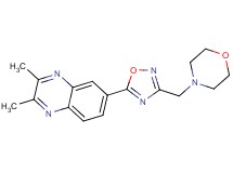 2,3-dimethyl-6-[3-(4-morpholinylmethyl)-1,2,4-oxadiazol-5-yl]quinoxaline