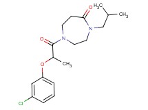 1-[2-(3-chlorophenoxy)propanoyl]-4-isobutyl-1,4-diazepan-5-one