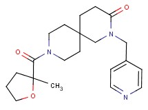 9-[(2-methyltetrahydrofuran-2-yl)carbonyl]-2-(pyridin-4-ylmethyl)-2,9-diazaspiro[5.5]undecan-3-one