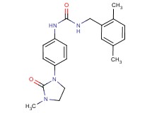 N-(2,5-dimethylbenzyl)-N'-[4-(3-methyl-2-oxoimidazolidin-1-yl)phenyl]urea
