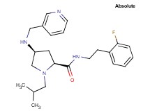 (4S)-N-[2-(2-fluorophenyl)ethyl]-1-isobutyl-4-[(3-pyridinylmethyl)amino]-L-prolinamide
