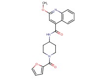 N-[1-(2-furoyl)piperidin-4-yl]-2-methoxyquinoline-4-carboxamide