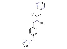 N-methyl-1-pyrazin-2-yl-N-[4-(1H-pyrazol-1-ylmethyl)benzyl]propan-2-amine