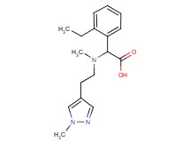 (2-ethylphenyl){methyl[2-(1-methyl-1H-pyrazol-4-yl)ethyl]amino}acetic acid
