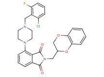 4-[4-(2-chloro-6-fluorobenzyl)-1-piperazinyl]-2-(2,3-dihydro-1,4-benzodioxin-2-ylmethyl)-1H-isoindole-1,3(2H)-dione