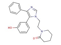 1-{2-[5-(3-hydroxyphenyl)-4-phenyl-1H-imidazol-1-yl]ethyl}piperidin-2-one