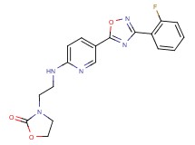 3-[2-({5-[3-(2-fluorophenyl)-1,2,4-oxadiazol-5-yl]-2-pyridinyl}amino)ethyl]-1,3-oxazolidin-2-one