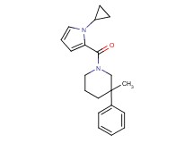 1-[(1-cyclopropyl-1H-pyrrol-2-yl)carbonyl]-3-methyl-3-phenylpiperidine