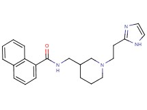 N-({1-[2-(1H-imidazol-2-yl)ethyl]piperidin-3-yl}methyl)-1-naphthamide