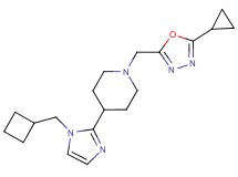 4-[1-(cyclobutylmethyl)-1H-imidazol-2-yl]-1-[(5-cyclopropyl-1,3,4-oxadiazol-2-yl)methyl]piperidine